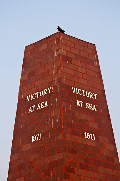 Monumeni of Vicory at Sea FEBRUARY 13, VISHAKHAPATNAM, ANDHRA PRADESH, INDIA - Monument of the Victory at Sea. War at Sea was the part of conflict between India and Pakistan in 1971 1971 stock pictures, royalty-free photos & images