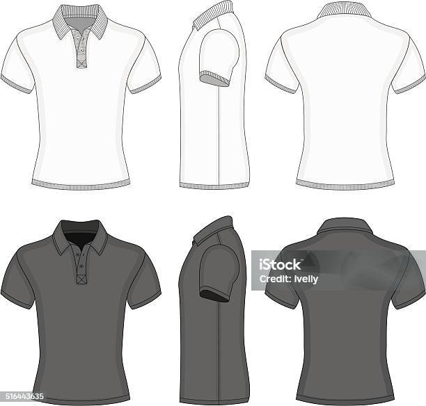 Mens Polo Shirt And Tshirt Design Templates Stock Illustration - Download Image Now - Black Color, Casual Clothing, Clothing