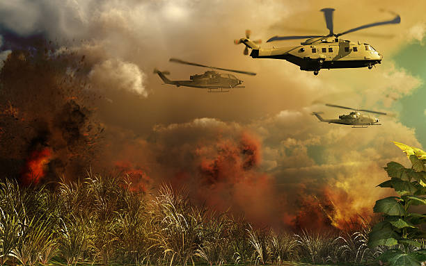 istock Helicopters above tropical jungle 516446553
