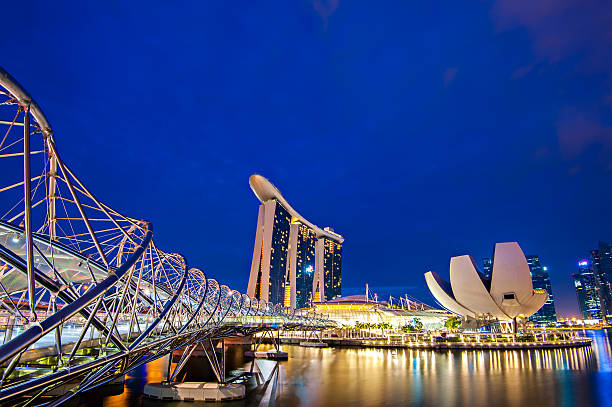 istock Helix Bridge singapore travel landmark 516447097