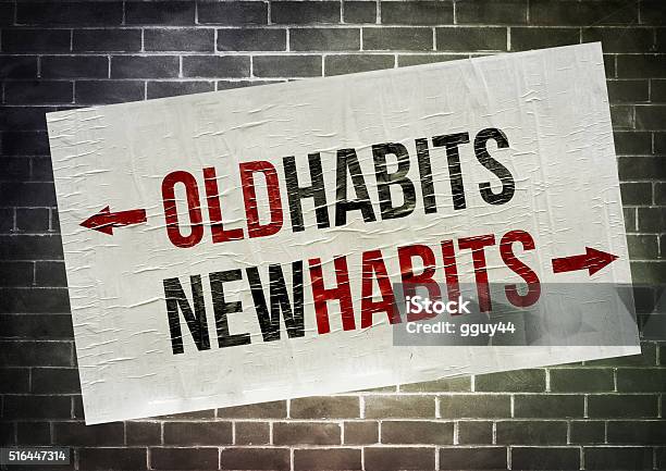 Old Habits New Habits Stock Photo - Download Image Now - Addiction, New, Old