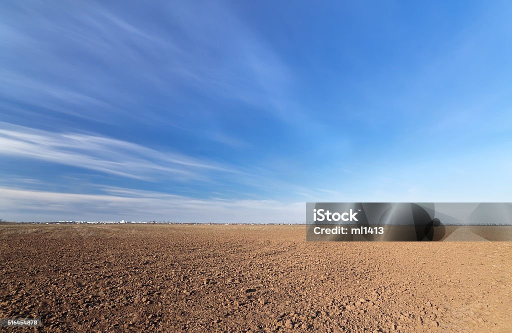 land on the field for planting bright spring photo ukraine midday Dirt Stock Photo