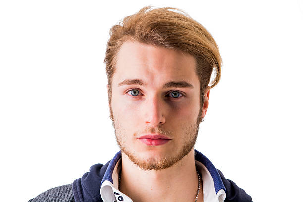 Portrait of handsome blond young man