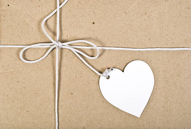 istock Paper package with valentine card 516456422