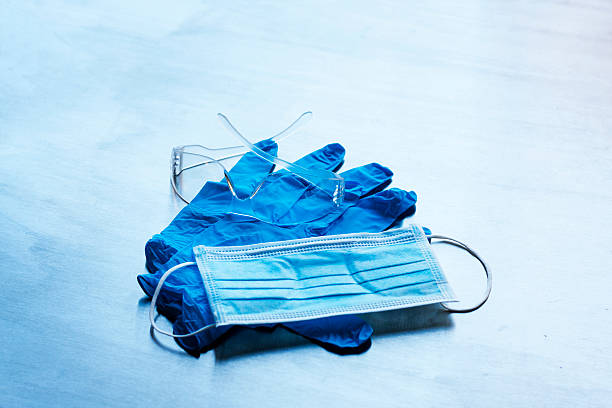 istock Contaigen Mask Gloves and Glasses 516461131