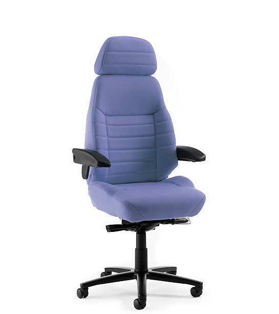 istock The isolated blue swivel chair 516461763