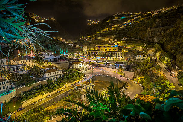 Ponta do Sol in Madeira island by night