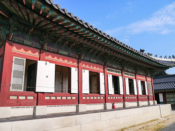 istock Gyeongbok Palace in Seoul, Korea. 516463625