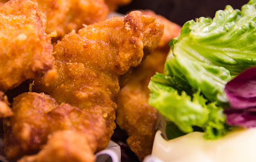 Japanese fried chicken Close Up