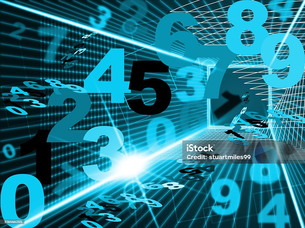 Technical Math Photos Mathematics Digital Indicates High Tec And Tech Stock Illustration ...