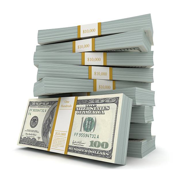 stosy pieniędzy - dollar stack currency paper currency zdjęcia i obrazy z banku zdjęć