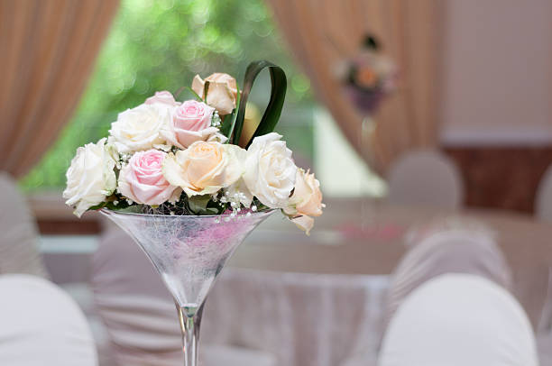 Wedding Flower arrangement stock photo
