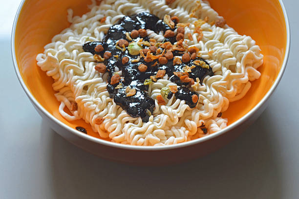 istock Jajangmyeon - Korean / Chinese black bean paste noodles 516487301