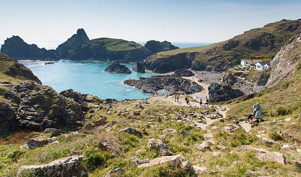 istock Visitors enjoying late summer sunshine Kynance Cove The Lizard  Cornwall 516487611