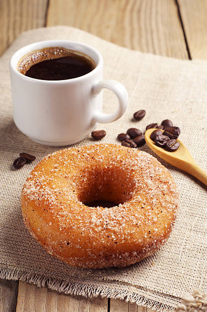 istock Sweet donut and coffee 516490555