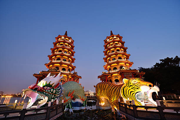 istock Tiger and Dragon Pagodas 516490628