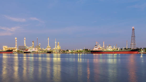istock Panorama of Petroleum refinery waterfront 516490768