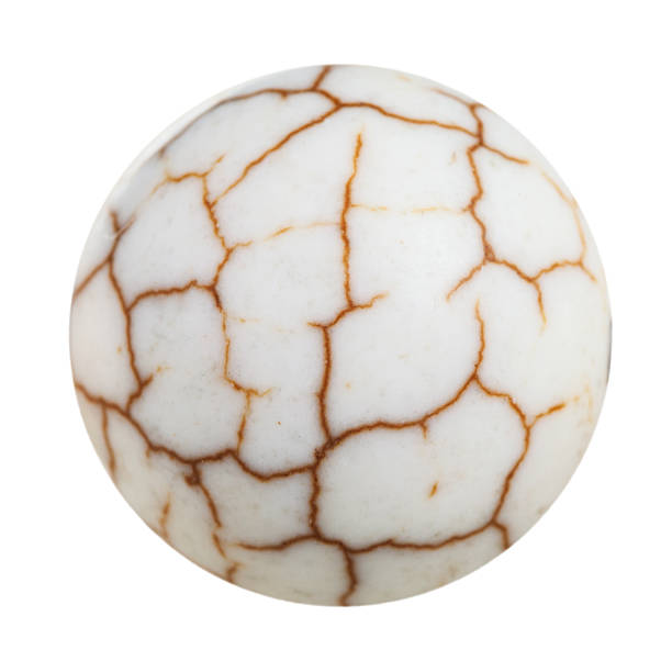 istock ball from cracked cacholong mineral gemstone 516493212