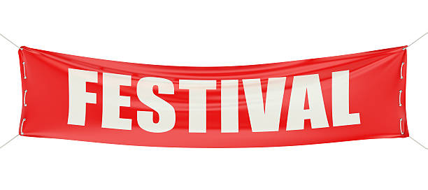 istock festival concept on the red banner 516494174