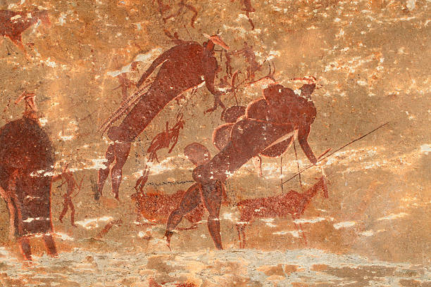 istock Bushmen rock painting 516496714