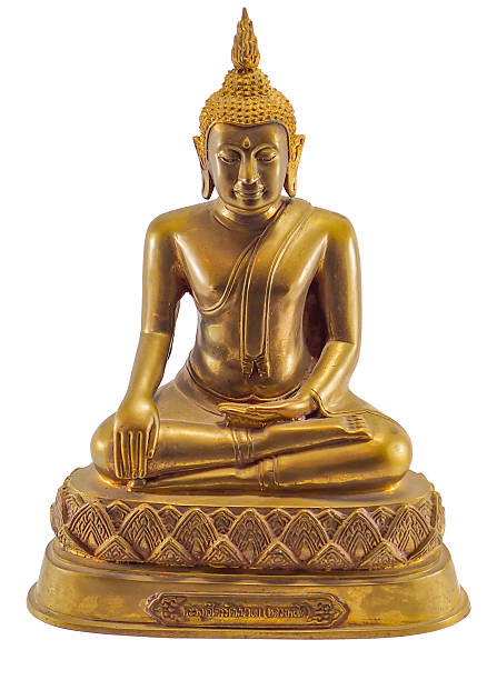 istock Buddha statue isolated picture with white background 516498654
