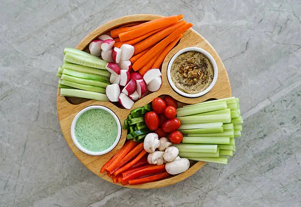 Photo of Vegetable platter. Crudites