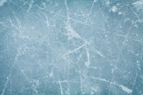 istock Ice hockey rink background or texture, macro 516501976