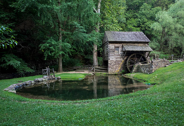 Old abandoned watermill and pond in Bucks County, Pennsylvania