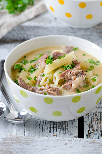 istock Chicken cream soup with pasta 516506767