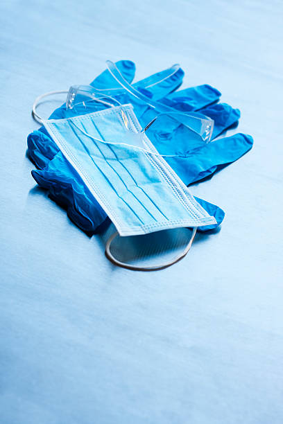 istock Contaigen Mask Gloves and Glasses 516509537