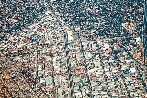 Aerial View of Johannesburg, South Africa