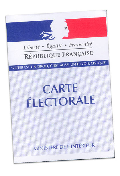 carta elettorale francese - electoral foto e immagini stock