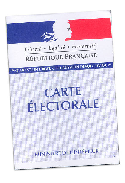 cartão eleitoral francesa - electoral - fotografias e filmes do acervo