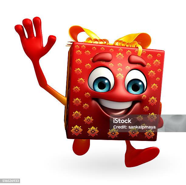 Gift Box Character Is Running Stock Photo - Download Image Now - Cartoon,  Characters, Digitally Generated Image - iStock