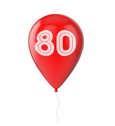 80th Birthday balloon