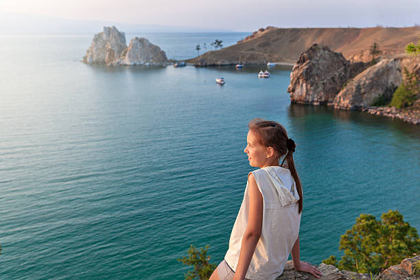 istock Tourist near lake 516529649
