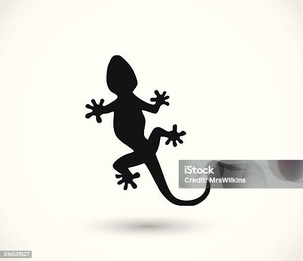 Lizard Icon Vector Stock Illustration - Download Image Now - Gecko, Salamander, Icon Symbol