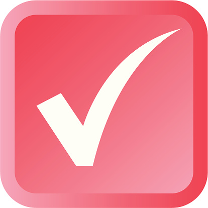 Ticked Button Tick Button Stock Illustration - Download Image Now - Agreement ...