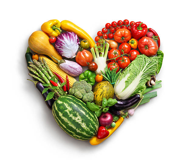 istock Heart symbol. Vegetables diet concept. 516540746