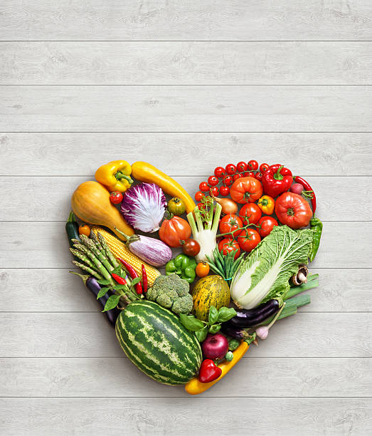 istock Heart symbol. Vegetables diet concept. 516546584