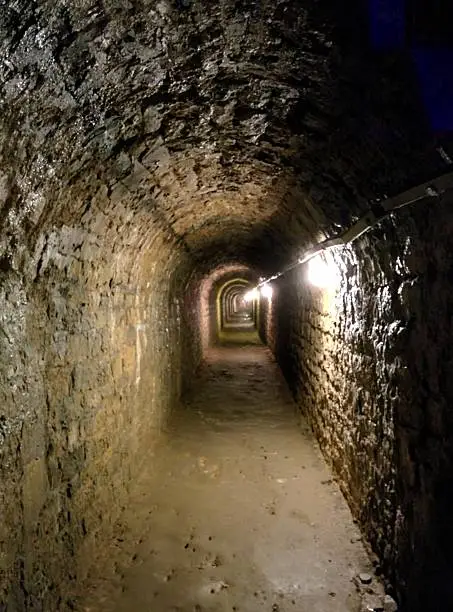 Luxembourg Casemates. Tunnels in the rock on which the city of Luxemburg is build on.