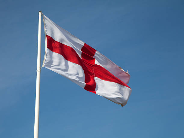 cross of st. george - english flag st george flag st stock-fotos und bilder