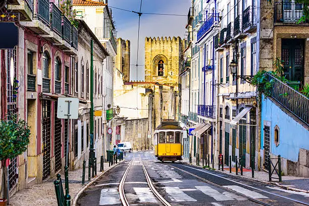 Photo of Lisbon Tram and Cityscape