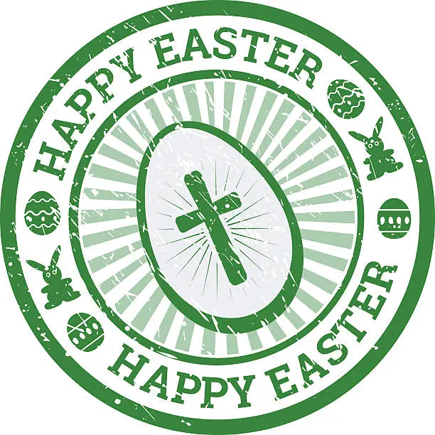 Vector illustration of HAPPY EASTER
