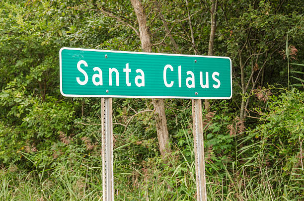 Santa Claus Sign stock photo