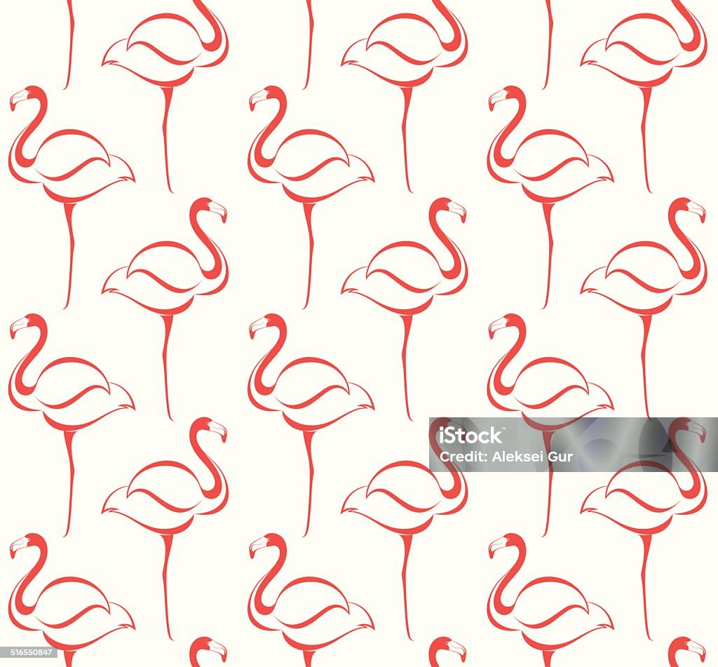 Flamingo Cd R Flamingo Pattern Stock Illustration - Download Image Now - Abstract ...