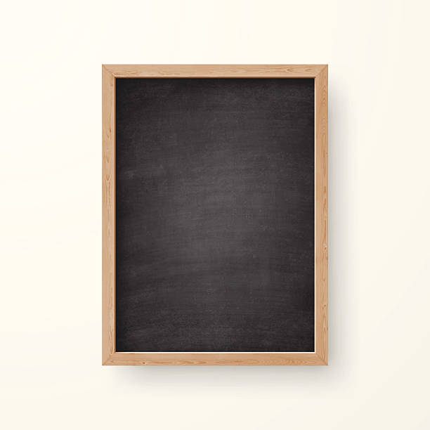 맹검액 칠판, 흰색 배경의 압살했다 프페임 - blackboard stock illustrations