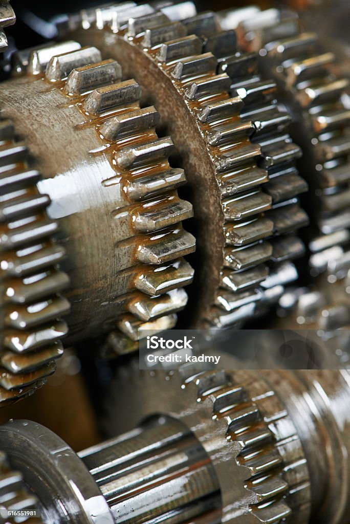 automobile engine or transmission gear box close-up of automobile engine or transmission steel gear box Car Stock Photo