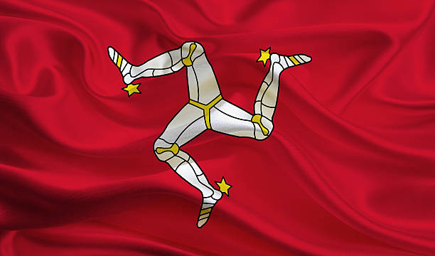 istock Isle of man Flag 516552480