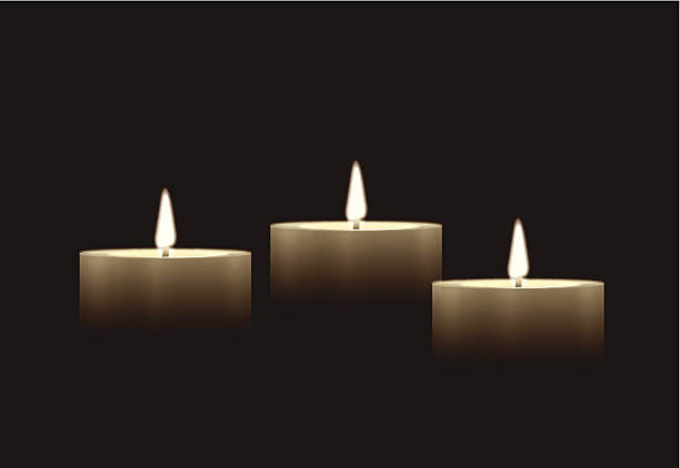 Candle Background Tight background illustration of a three candles or burning flame. Check out my “lights” light box for more. memorial vigil stock illustrations